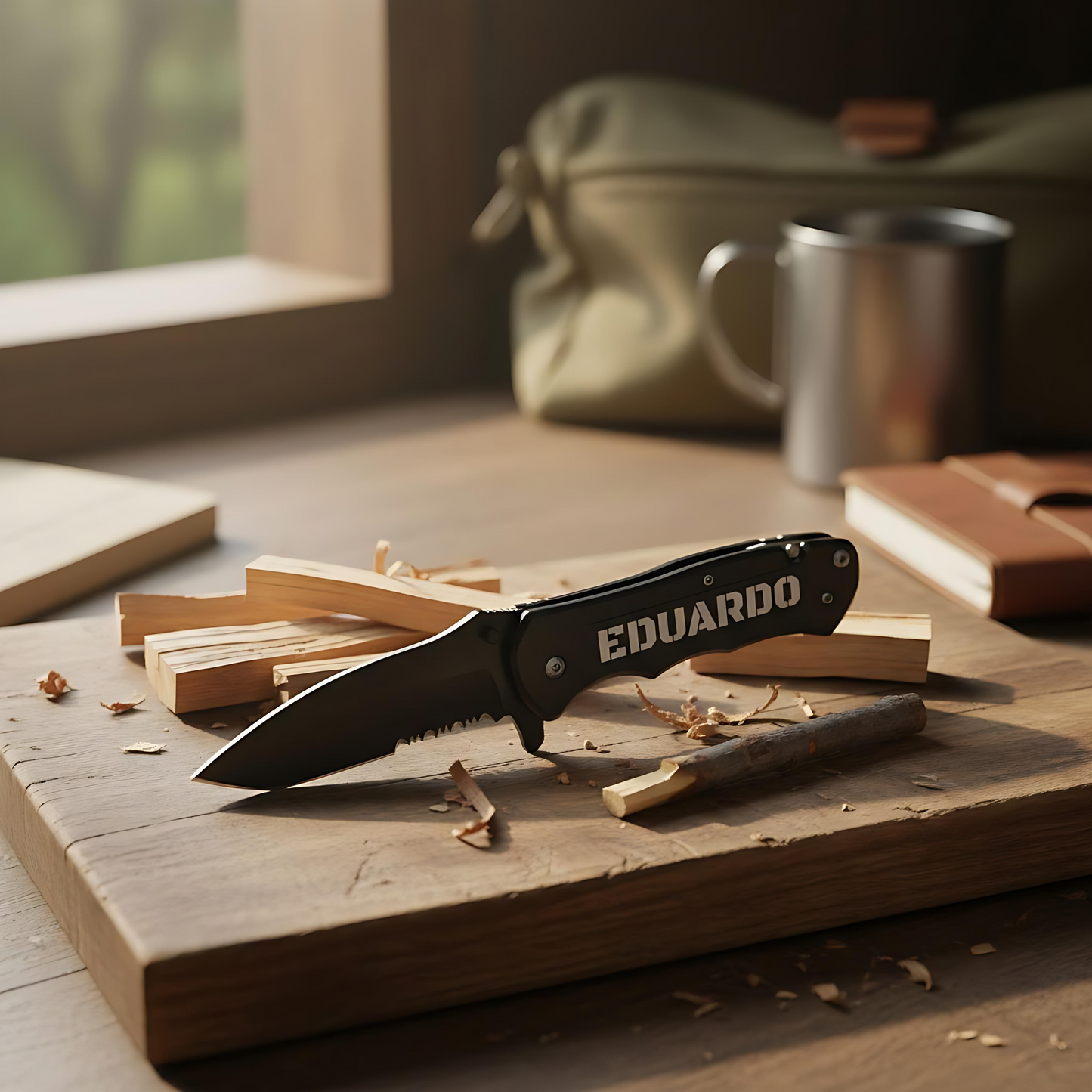 The Beast: Personalized Spring Assisted Pocket Knife (Engraved)