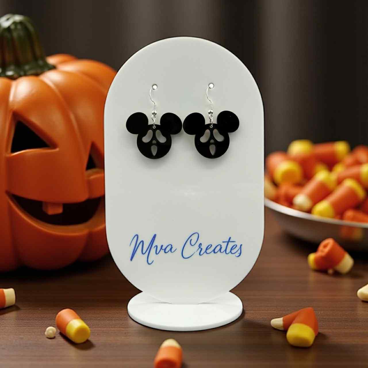 Spooky Halloween Earrings – Ghost Earrings | Laser Cut Acrylic Earrings | Cute Horror Jewelry