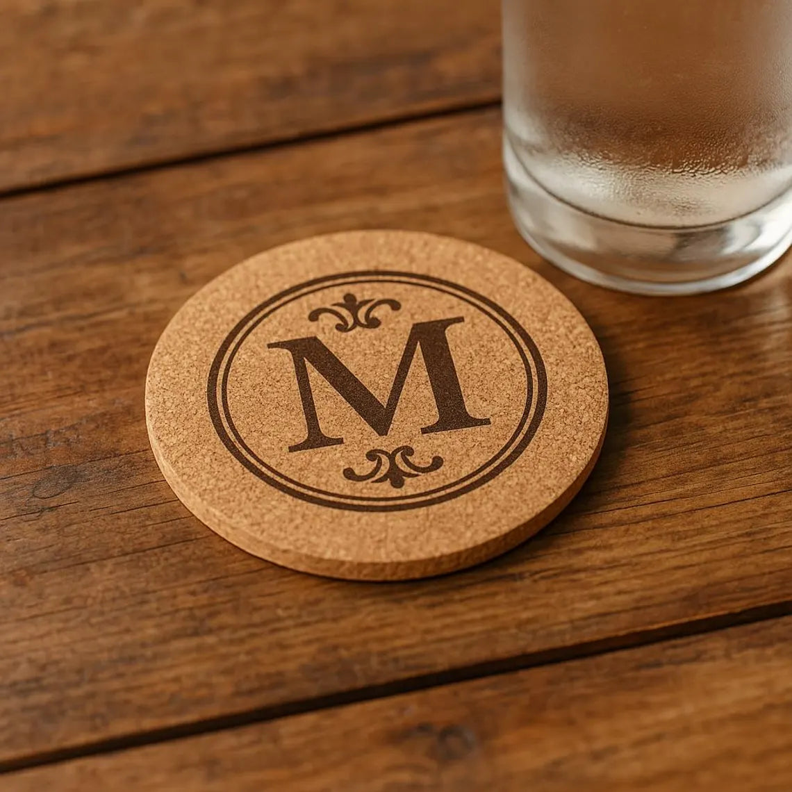 Personalized Cork Coaster: Custom Engraved