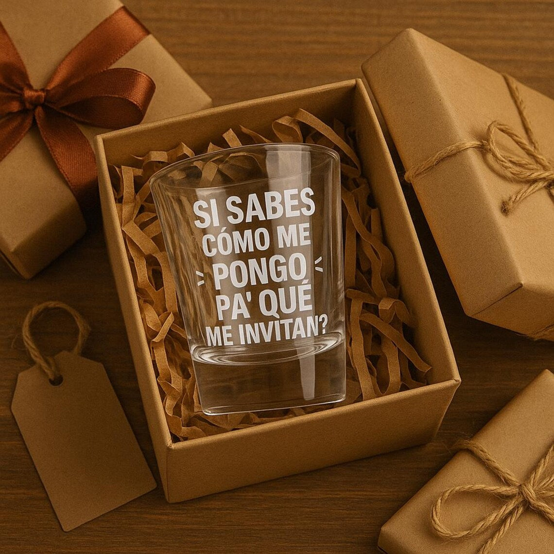 SI SABES COMO ME PONGO Engraved Shot Glass