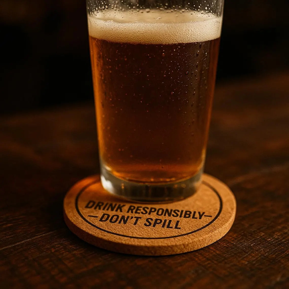 Personalized Cork Coaster: Custom Engraved