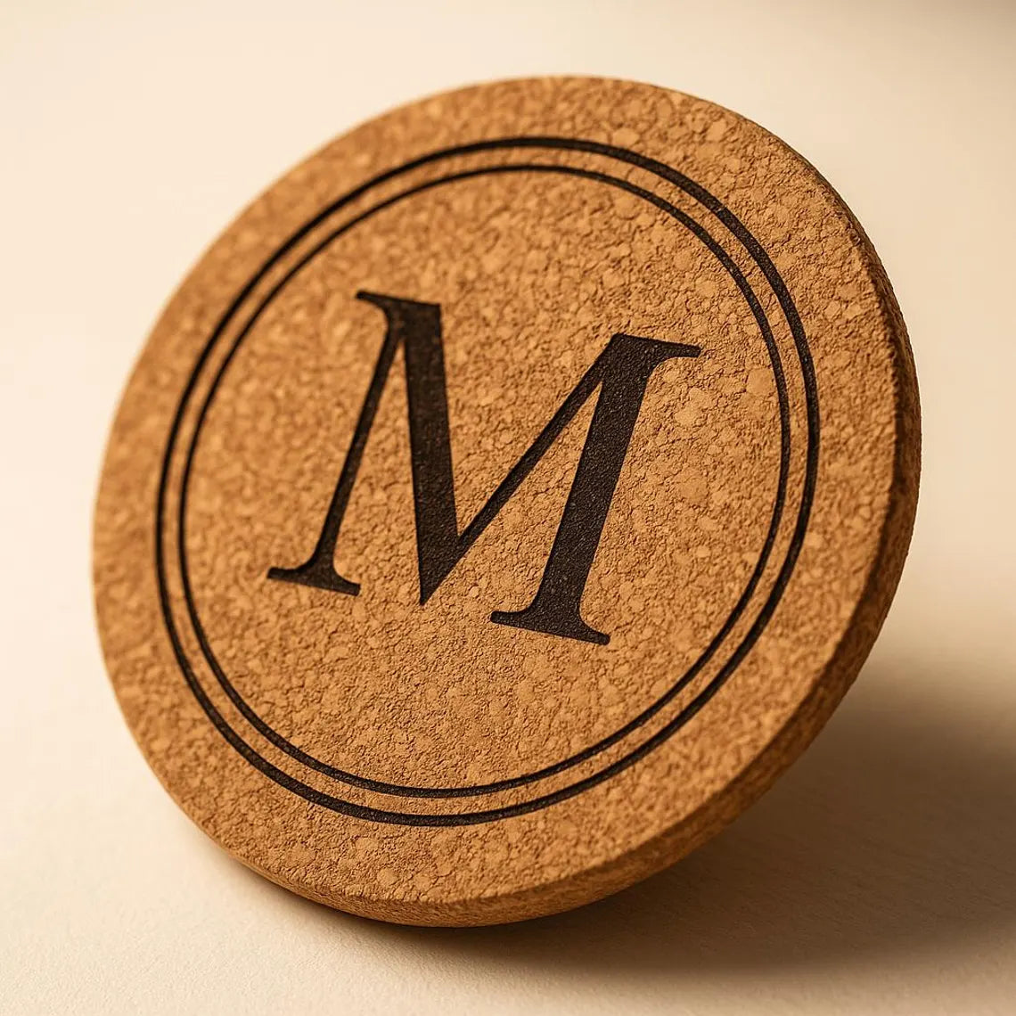 Personalized Cork Coaster: Custom Engraved