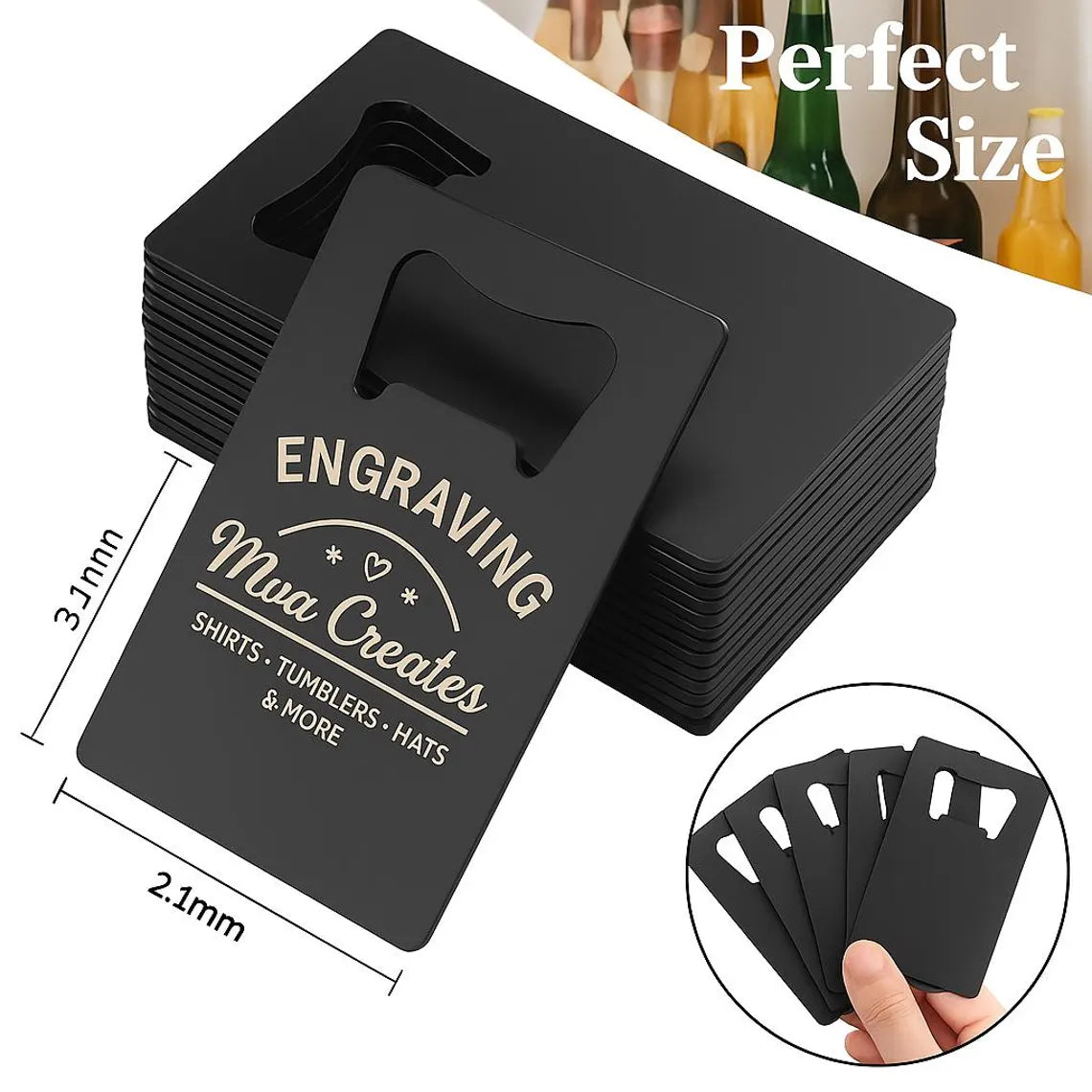 Custom Engraved Credit Card Bottle Opener
