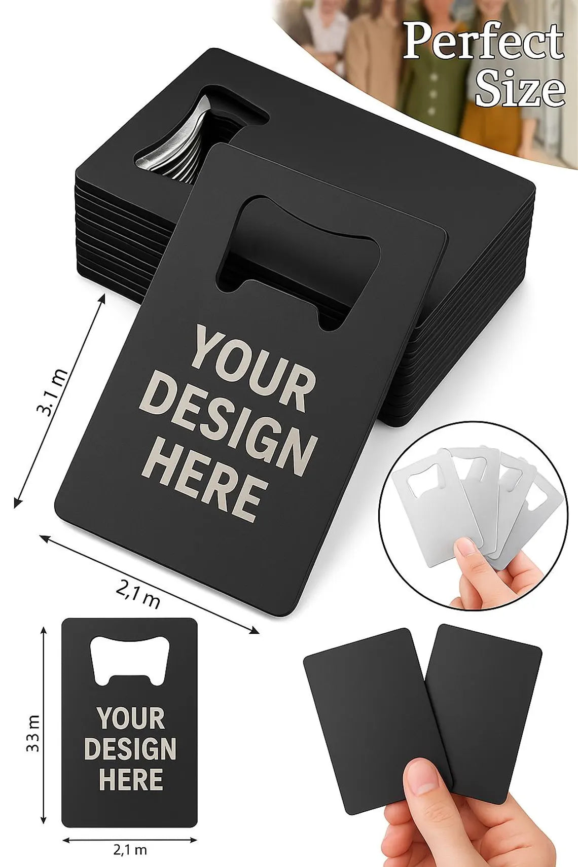 Custom Engraved Credit Card Bottle Opener