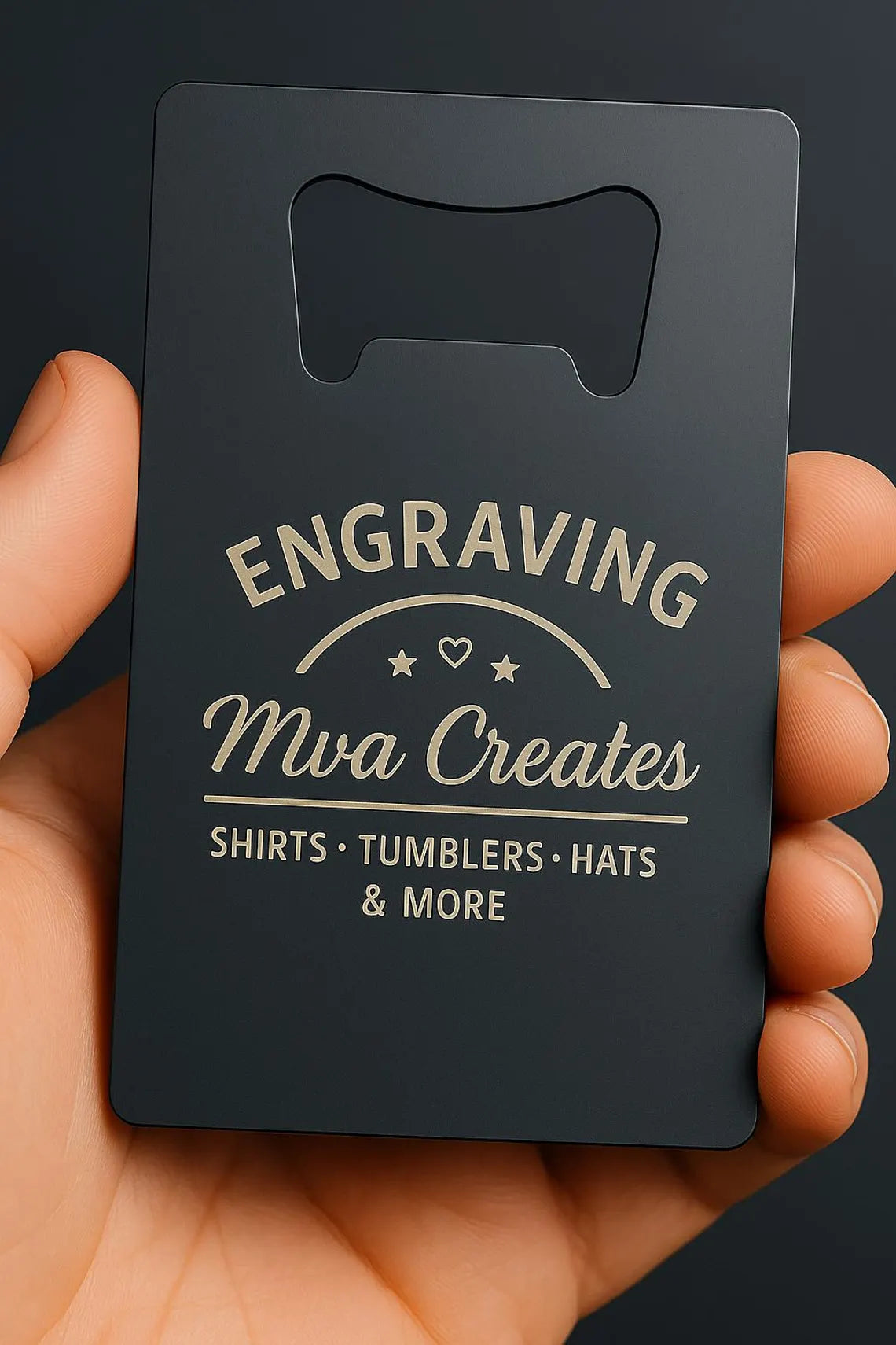 Custom Engraved Credit Card Bottle Opener