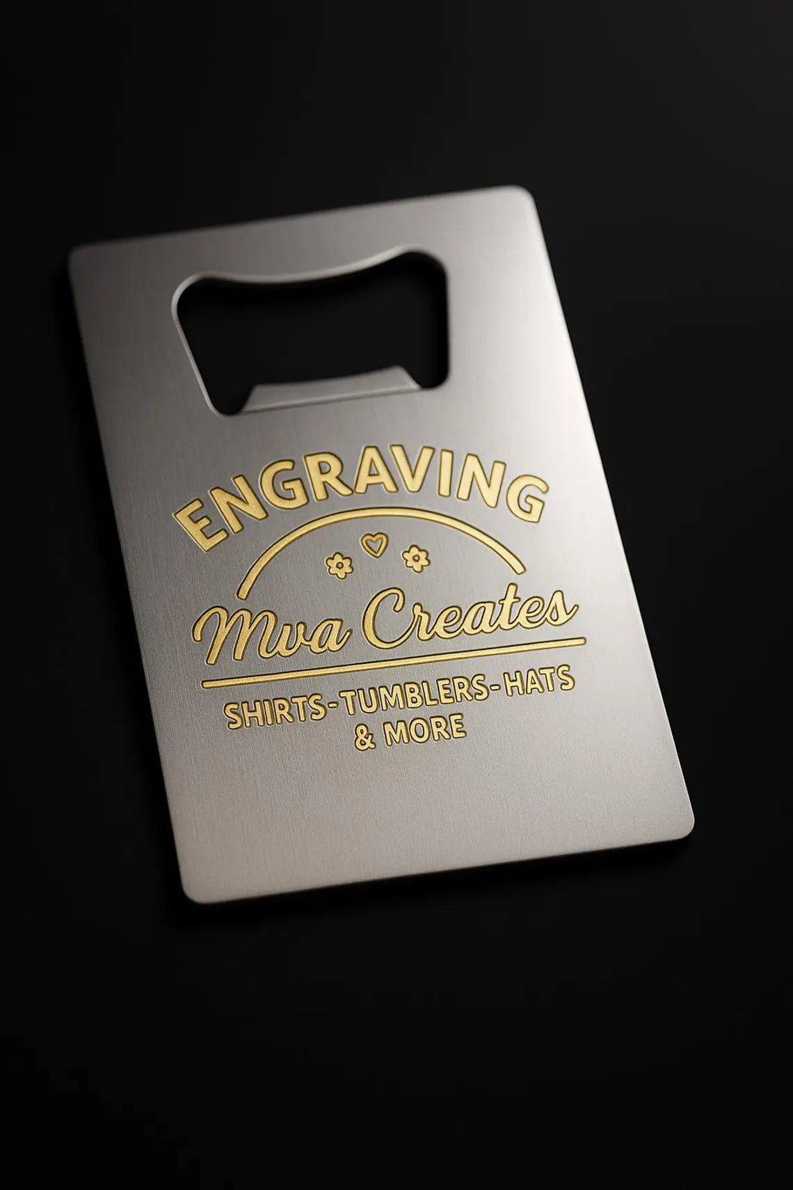 Custom Engraved Credit Card Bottle Opener