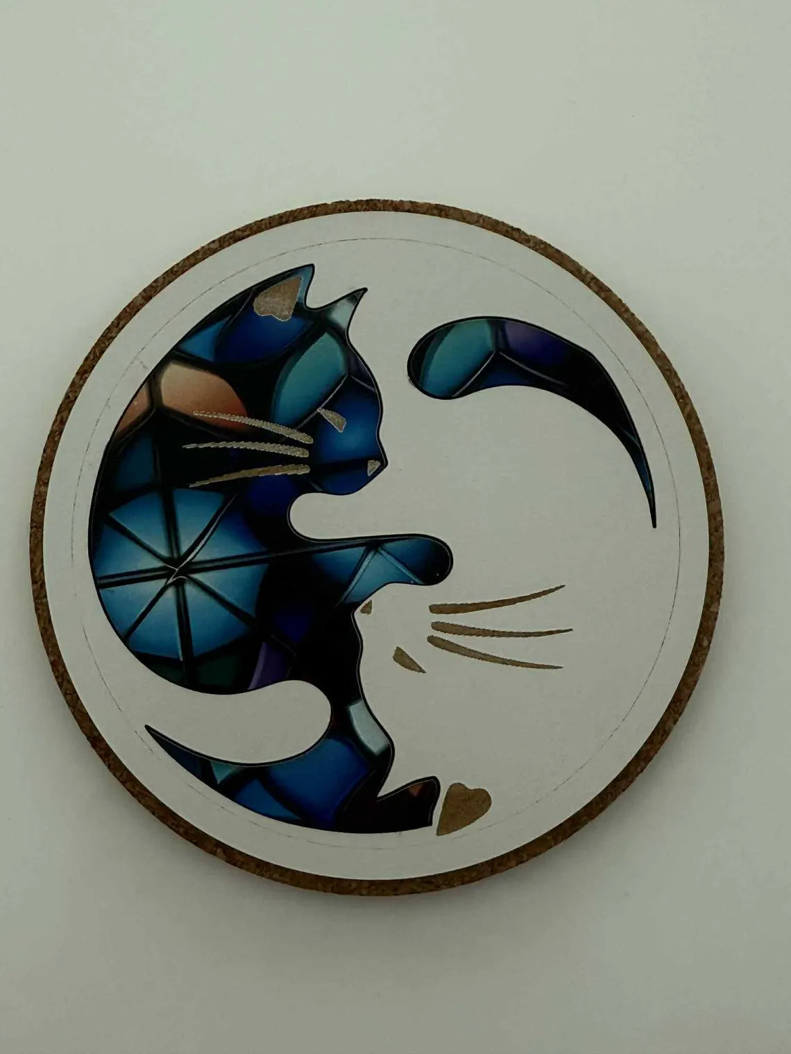 Yin Yang Cat Coasters – Galaxy Starry Night Drink Coasters
