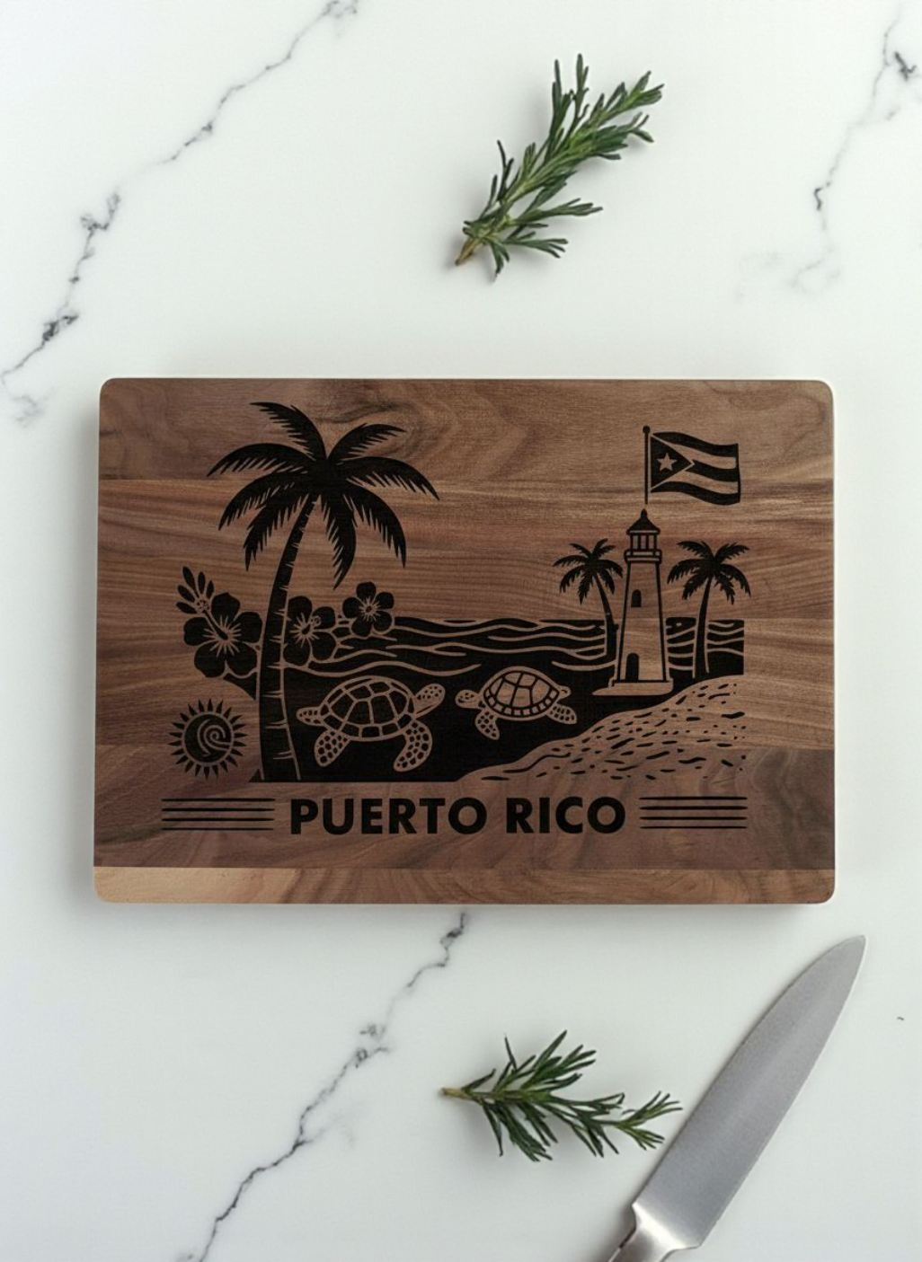 Puerto Rico Walnut Cutting Board