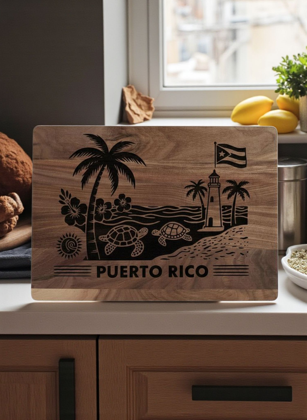 Puerto Rico Walnut Cutting Board