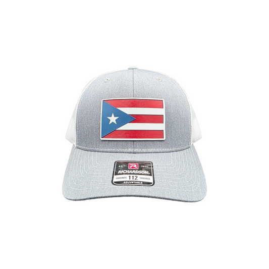Puerto Rico Flag Trucker Hat (Richardson 112) – Handmade Acrylic Patch | Boricua Snapback Cap